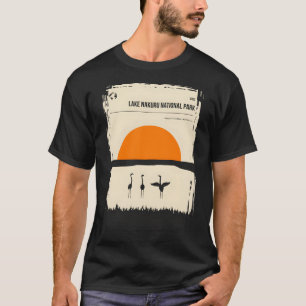 Camiseta Lago Nakuru Africa Kenya Viagens vintage