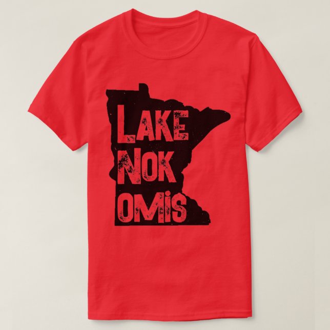 Camiseta Lago Nokomis Minneapolis Minnesota Summer Vacation (Frente do Design)