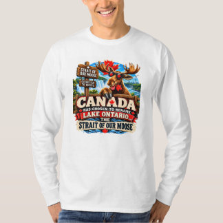 Camiseta Lago Ontário Agora É O Estreito do Nosso Alce Engr