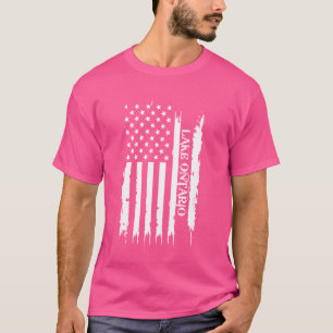 Camiseta Lago Ontário Estados Unidos se afundou com bandeir