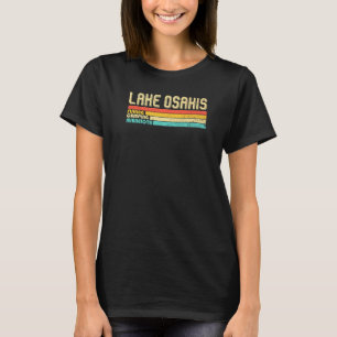 Camiseta Lago Osakis Minnesota Engraçado Pesca Acampamento