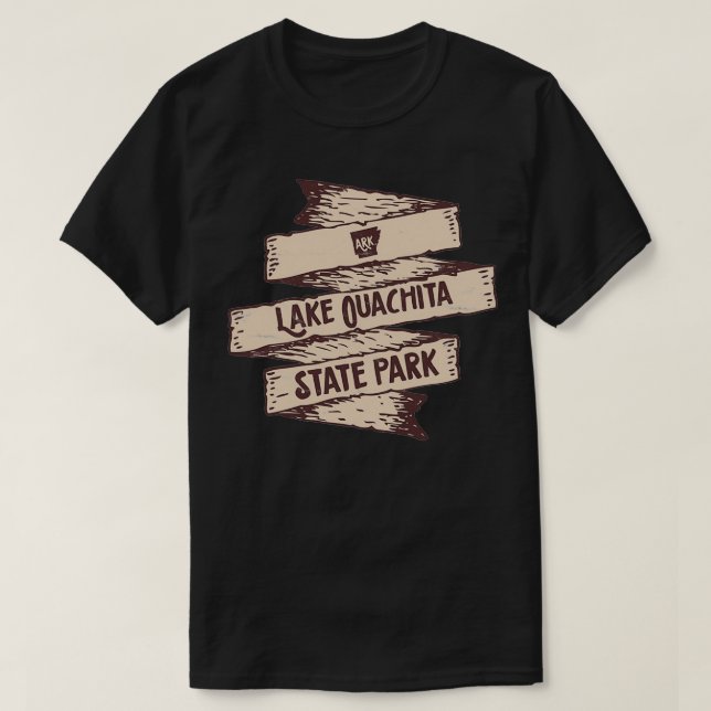 Camiseta Lago Ouachita State Park Arkansas State Park AR Wi (Frente do Design)