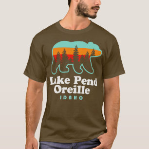 Camiseta Lago Pend Oreille Idaho Camping TSirt