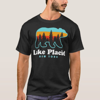 Camiseta Lago Plácido NY Adirondacks New York Bear
