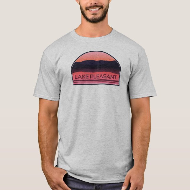 Camiseta Lago Pleasant Arizona Red Sunrise (Frente)