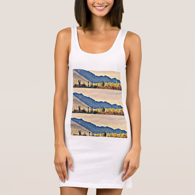 Camiseta Lago Pleasant Women's Marinho Jersey Tank Dress (Frente)