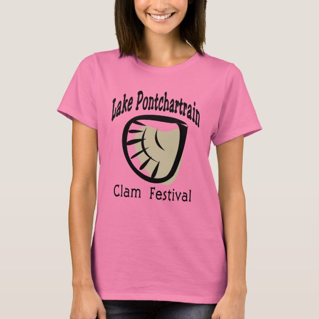 Camiseta Lago Pontchartrain Clam Fest (Frente)