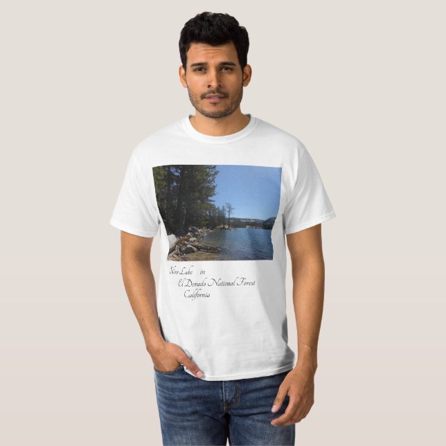 Camiseta Lago prateado na Floresta Nacional de El Dorado, n (Frente Completa)