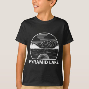 Camiseta Lago Pyramid nevada piadas de pesca acampamento ve