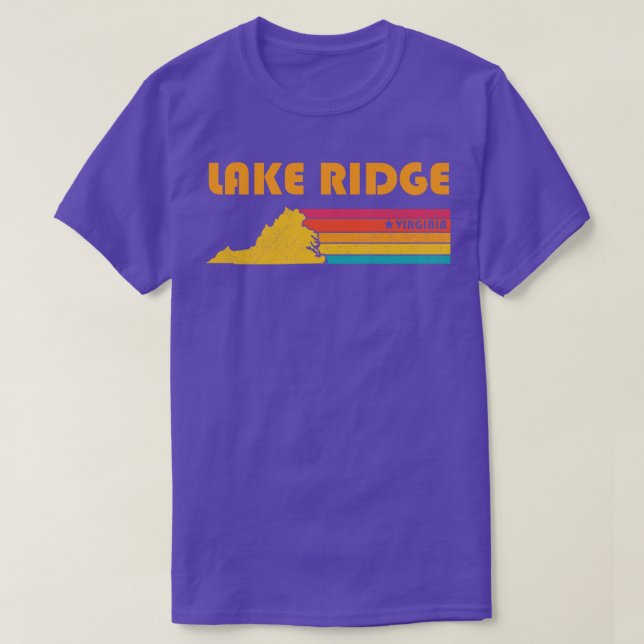 Camiseta Lago Ridge Virginia Vintage - Souvenir em desnutri (Frente do Design)