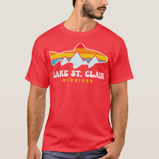 Camiseta Lago Rua Clair Pesca Michigan Fish