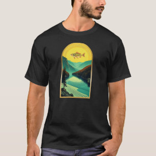 Camiseta Lago Rua Claire Ontario Michigan Fish T-Shirt