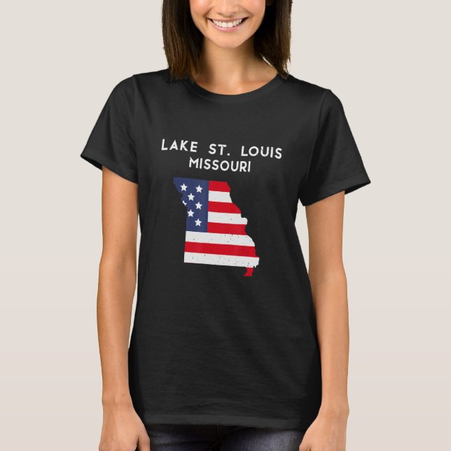 Camiseta Lago Rua Louis Missouri EUA State America Viagem M (Frente)
