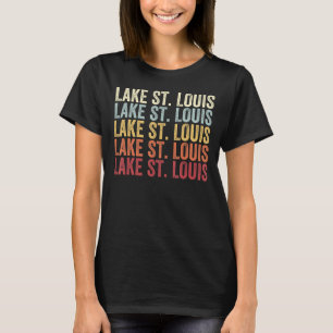 Camiseta Lago Rua Louis Missouri Lago Rua Louis MO Retro Vi