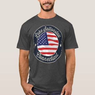 Camiseta Lago Saltonstall - Souvenir Patriótico de Connecti