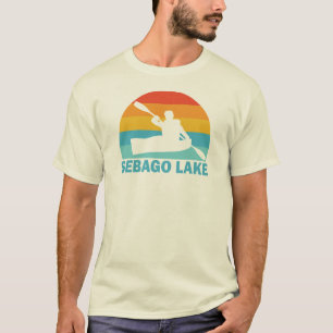Camiseta Lago Sebago Maine Caiaque