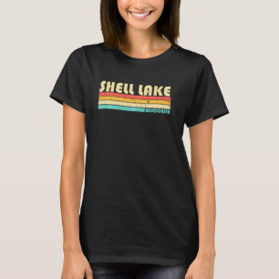 Camiseta Lago Shell Wisconsin Piada Pesca Acampamento Verão