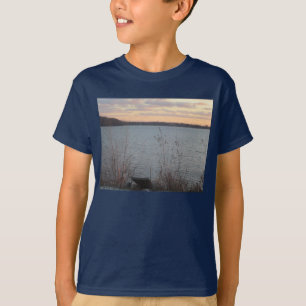 Camiseta Lago Shore Sunset Kids Dark T-Shirt