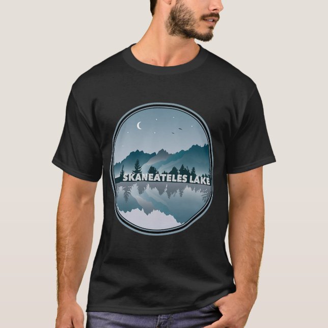 Camiseta Lago Skaneateles Nova York Reflexo (Frente)