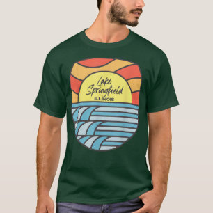 Camiseta Lago Springfield Illinois Il Sunset Vacsouve