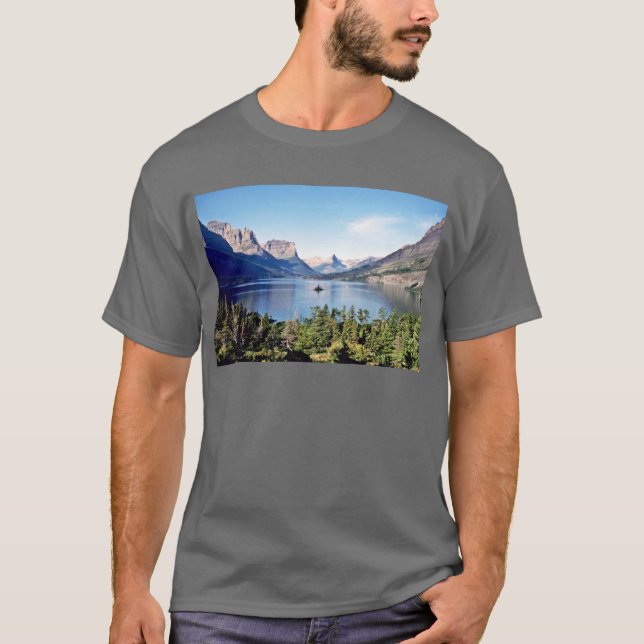 Camiseta Lago st. Mary - parque nacional de geleira (Frente)