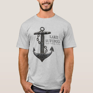 Camiseta Lago SUPERIOR: Ancora náutica de pirata angustiada
