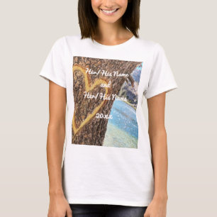 Camiseta Lago Tahoe Blue Water Tree Heart Love