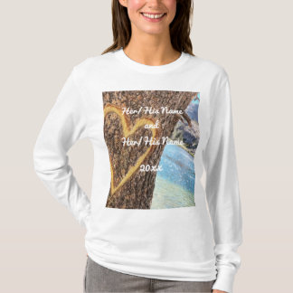 Camiseta Lago Tahoe Blue Water Tree Heart Love