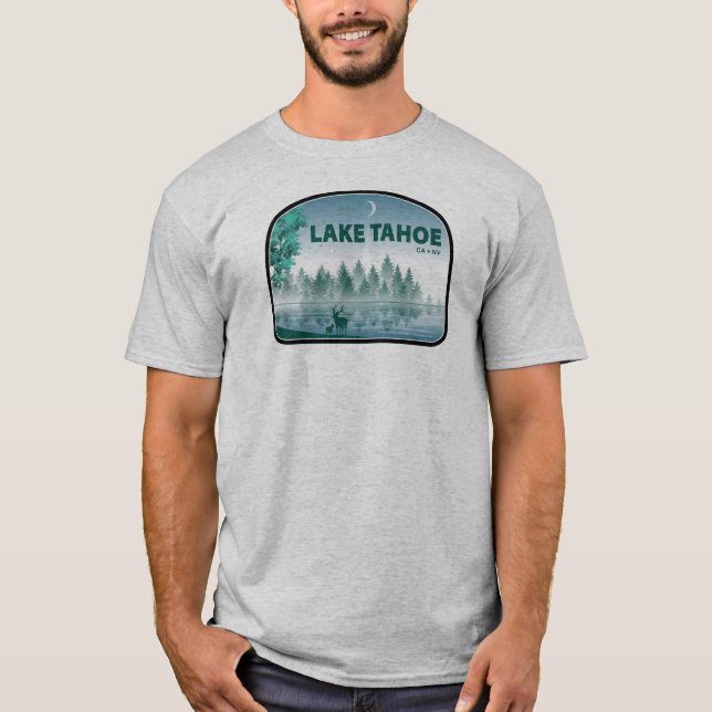 Camiseta Lago Tahoe California Nevada Deer (Frente)