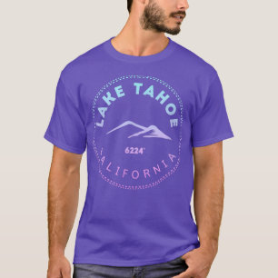 Camiseta Lago Tahoe California Retro Mountain