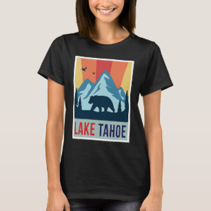 Camiseta Lago Tahoe Grizzly Ursos Montanhas de Esqui da Cal