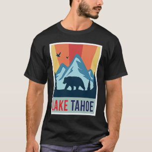 Camiseta Lago Tahoe Grizzly Ursos Montanhas de Esqui da Cal