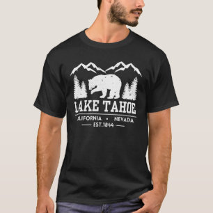Camiseta Lago Tahoe - Montanhas do Urso Grizzly da Califórn