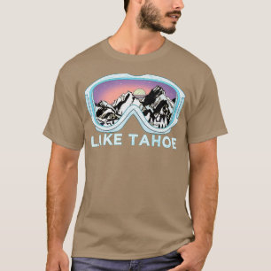 Camiseta Lago Tahoe Ski Design Lake Tahoe Skiing Snow
