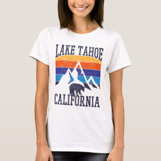 Camiseta Lago Tahoe - Urso da Califórnia Retro Vintage
