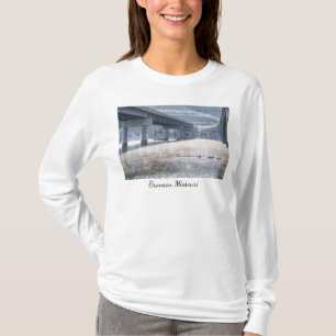 Camiseta Lago Taneycomo Névoa de Inverno Pesca Manga Longa