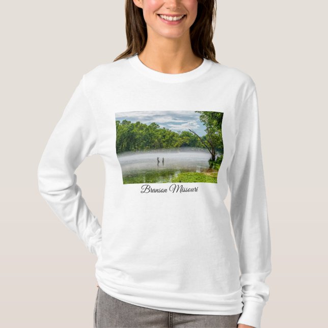 Camiseta Lago Taneycomo Summer Fog Long Sleeve Tshirt (Frente)