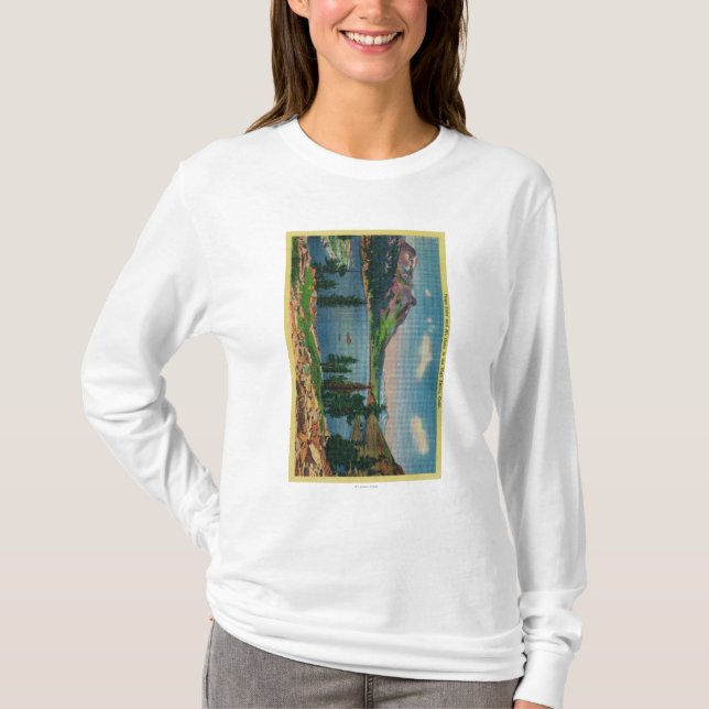 Camiseta Lago Tioga e Mt. Dana na serra alta (Frente)