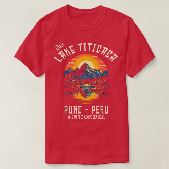 Camiseta Lago Titicaca 6 (Frente do Design)