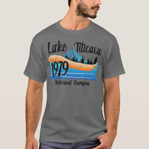 Camiseta Lago Titicaca Barco Vintage, 1979