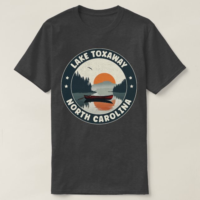 Camiseta Lago Toxaway North olina Sunset (Frente do Design)