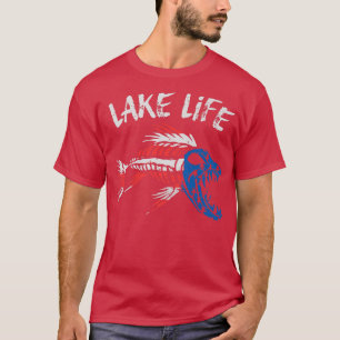 Camiseta Lago Vida 4 de julho Patriótico Premium