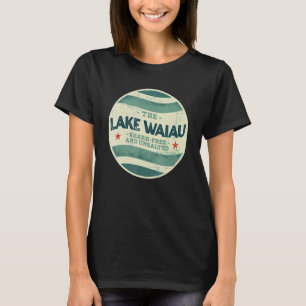 Camiseta Lago Waiau Shark Free e Unsalgado acampando no Hav