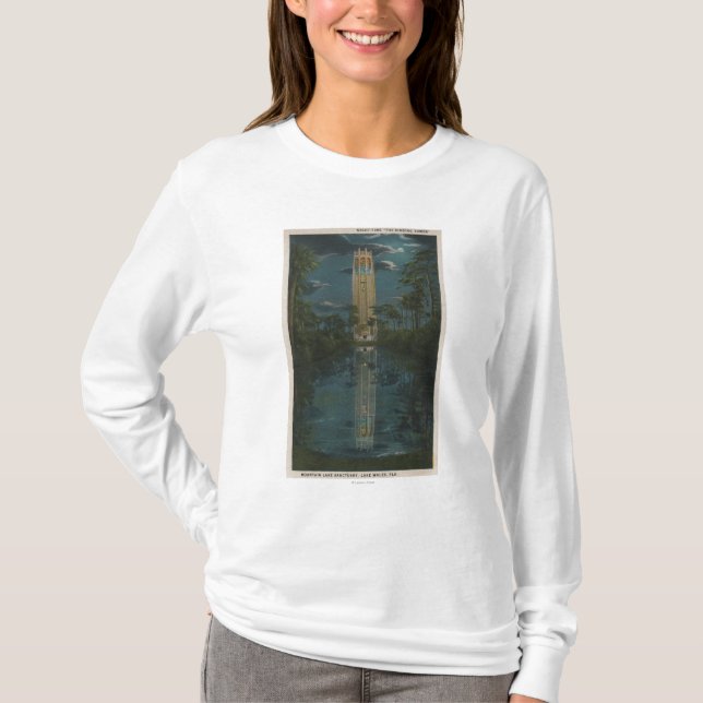 Camiseta Lago Wales, FL - vista do lago & do canto Mt. (Frente)