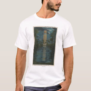 Camiseta Lago Wales, FL - vista do lago & do canto Mt.