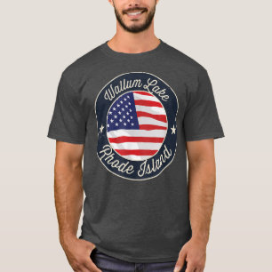 Camiseta Lago Wallum - Ilha Rhode Patriótica Souvenir T-Sh