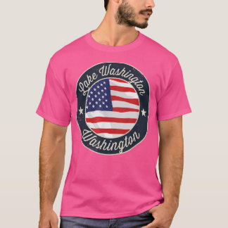 Camiseta Lago Washington - Washington Patriótica Souvenir T