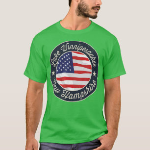 Camiseta Lago Winnipesaukee - Patriótico New Hampshire Souv