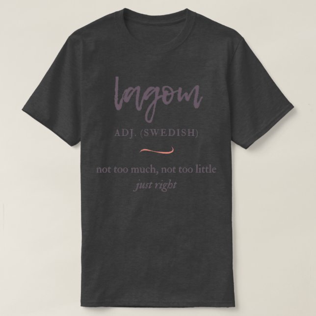Camiseta lagom (Frente do Design)