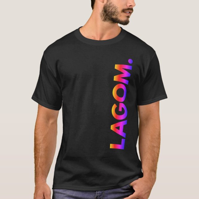 Camiseta LAGOM. T-shirt sunset (Frente)